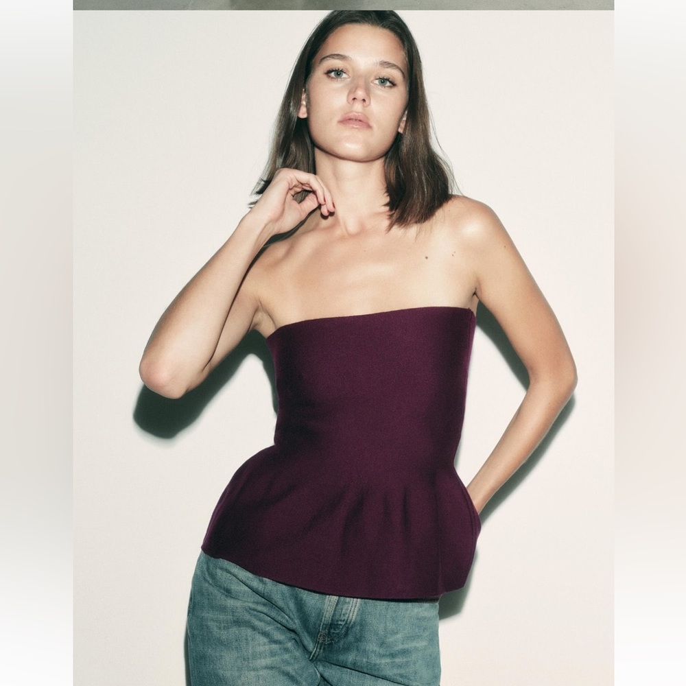 Zara strapless top